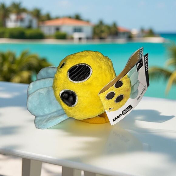 NEW Bark Box Seti The Peti Super Chewer Interactive Rubber Dog Toy 2/1 Plush Toy - Picture 1 of 6